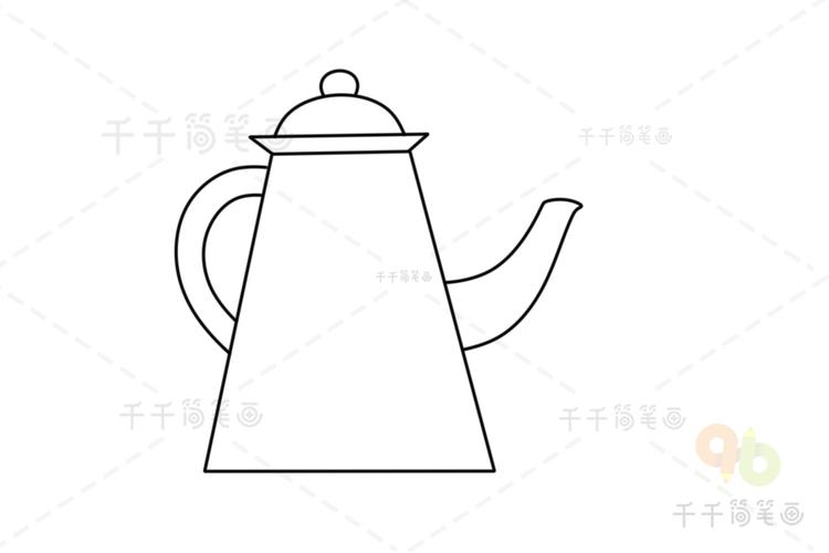 茶壶简笔画步骤生活用品简笔画