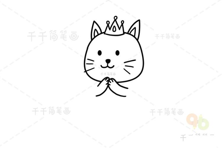 情景动物简笔画 小猫过生日