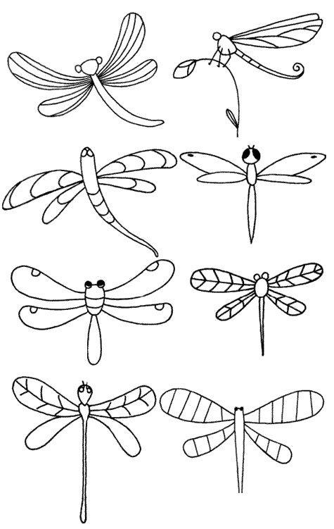 蜻蜓怎么画简笔画图解