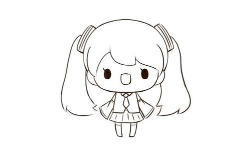 动漫| 初音未来简笔画