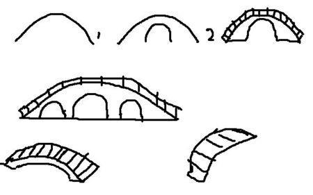 儿童简笔画桥的画法小桥流水图片儿童关于斜拉桥的简笔画