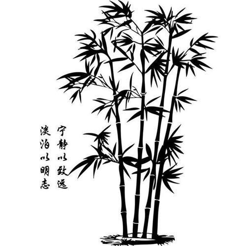 竹子屏风简笔画