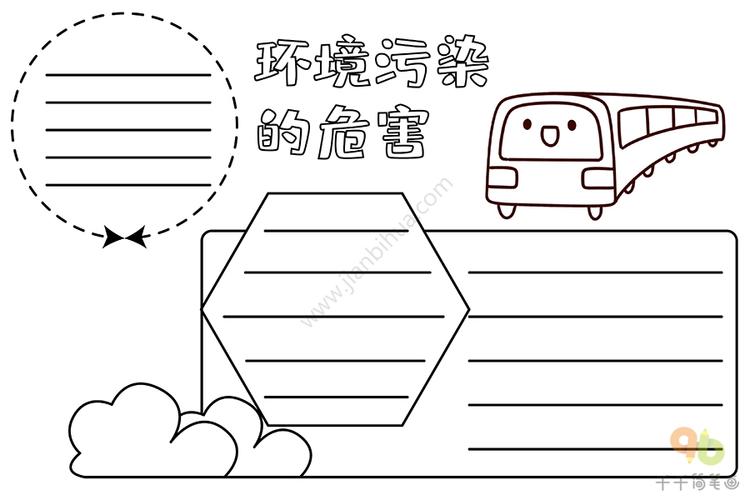 环境污染的危害手抄报环保手抄报简笔画