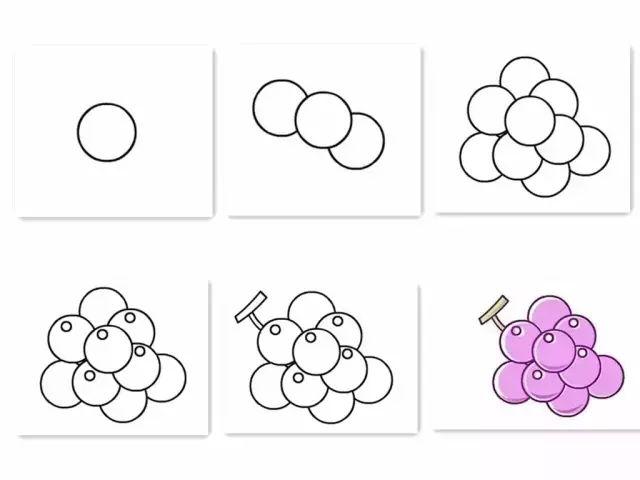 水果简笔画大全适合幼儿园小班教学