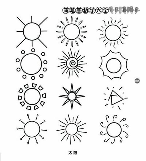 太阳简笔画77