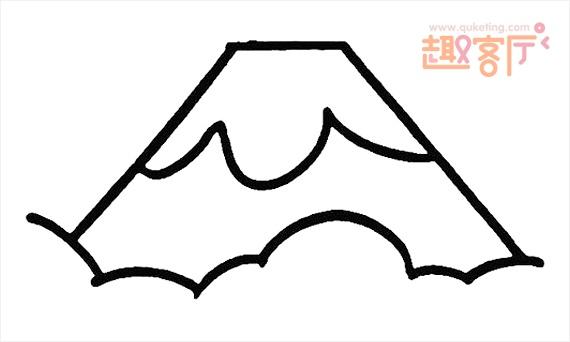 火山喷发图片简笔画火山怎么画简笔画