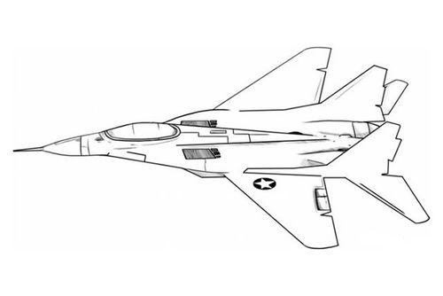 画教程歼20战斗机简笔画 画法纤20战机简笔画如何快速画一辆战斗机飞