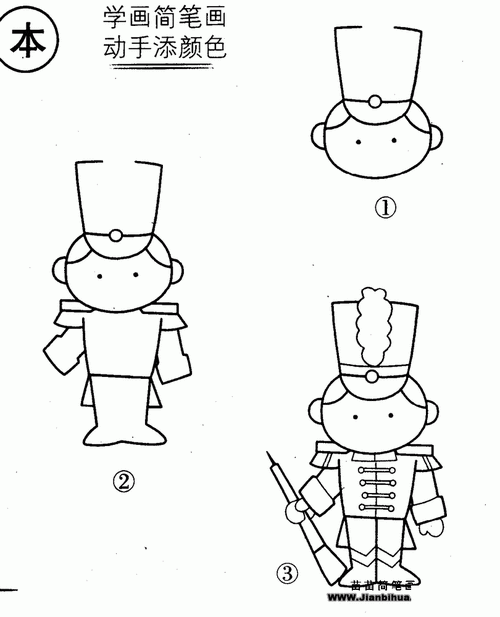 英国士兵简笔画图片教程