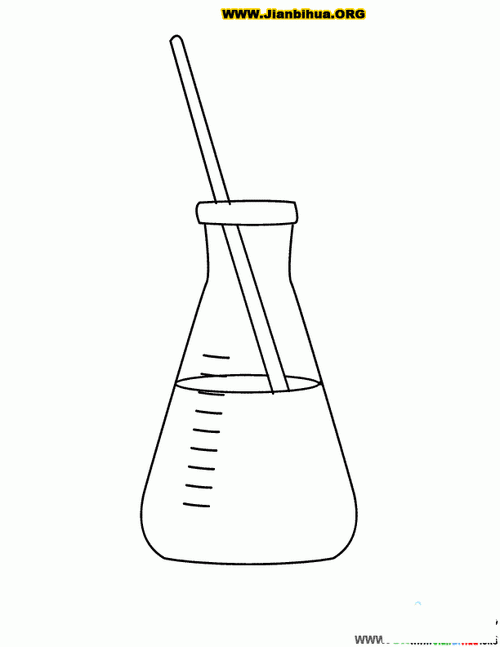 化学量杯量筒简笔画3张