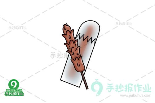 长沙大香肠简笔画