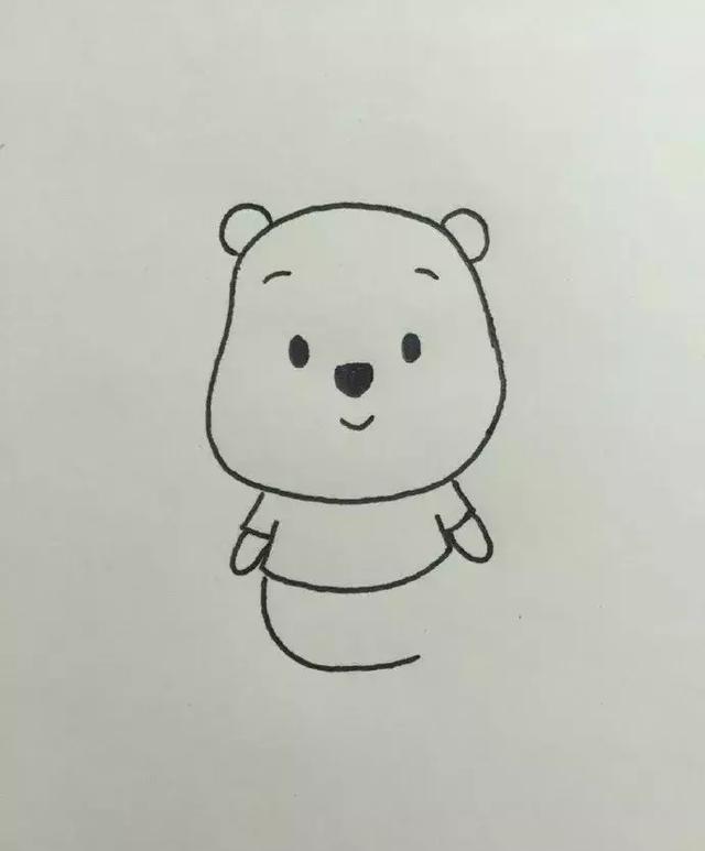 亲子漫画丨小熊维尼简笔画教程超简单