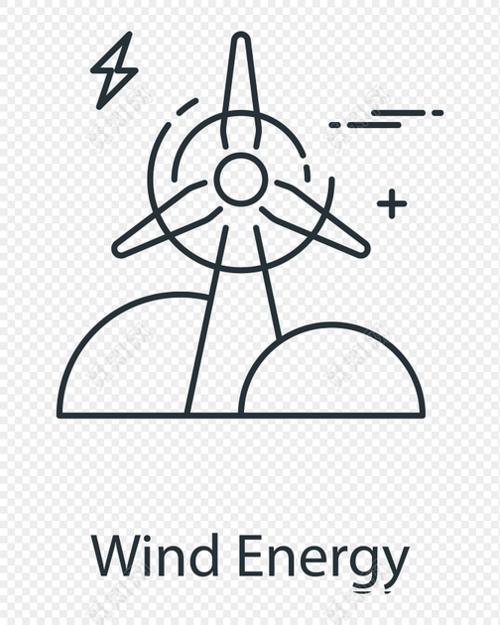 风力发电儿童简笔画