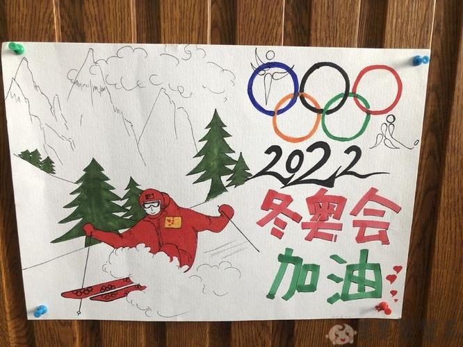 北京2022冬奥会少儿绘画图片 - 毛毛简笔画