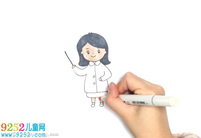 数学老师怎么画 老师简笔画