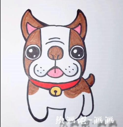 斗牛犬狗狗简笔画 创意dog简笔画视频教程