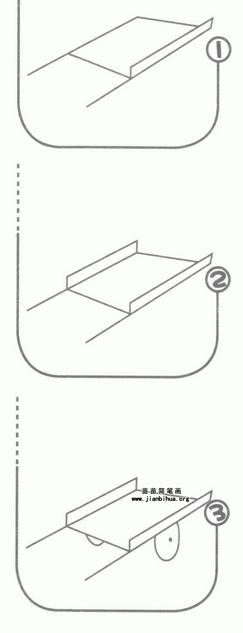 手推车简笔画画法图解教程