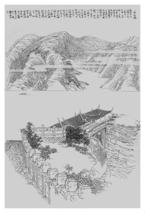 三峡的儿童简笔画画