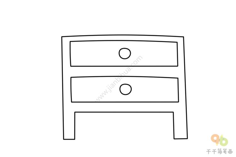 位置艺考-儿童画-儿童画画-简笔画-柜子简笔画步骤图生活用品