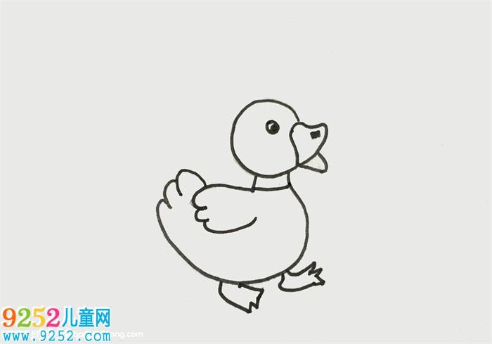 小鸭子怎么画简单漂亮小鸭子简笔画教程