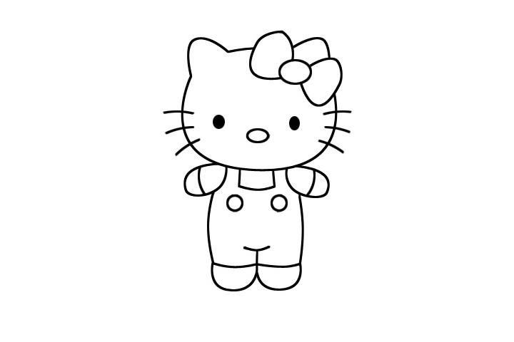 hellokitty简笔画