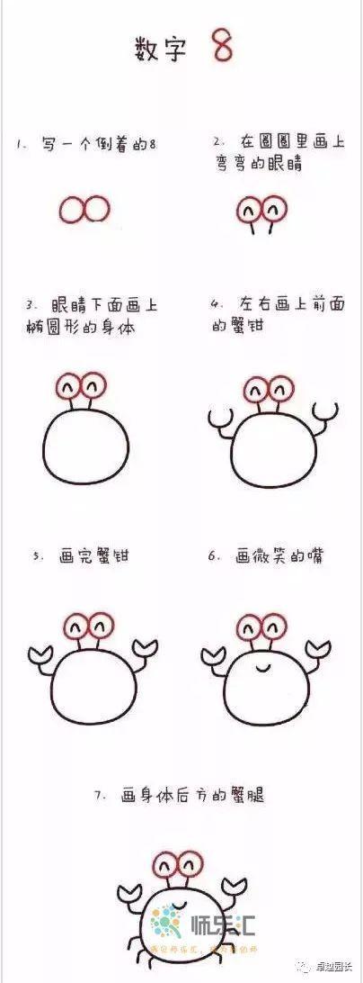 有趣的幼儿园数字简笔画幼师们赶快收藏吧