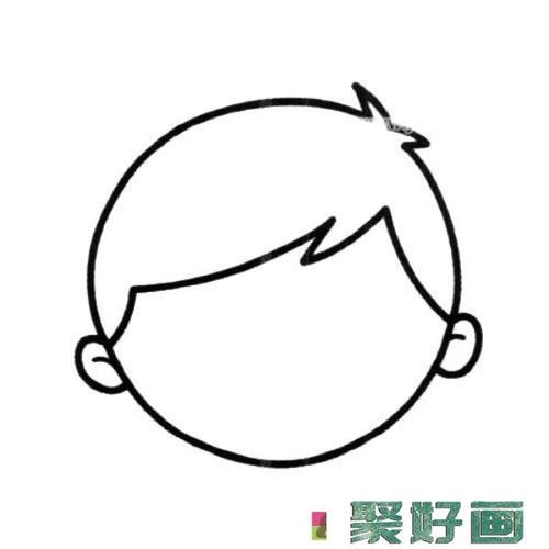 小男孩头部轮廓简笔画图片大全怎么画简笔画教程