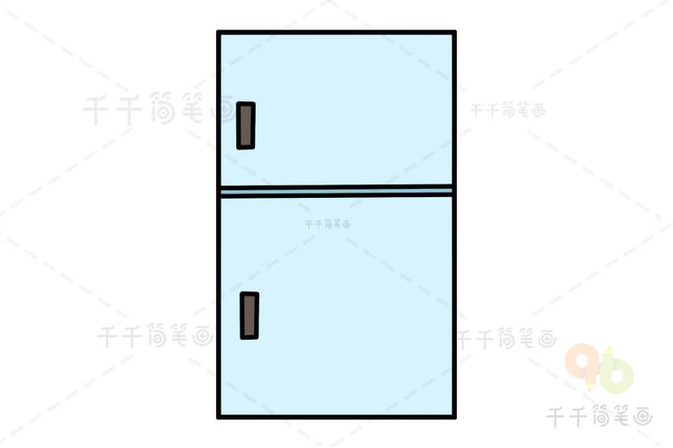 形状变变变 用长方形画冰箱神奇画简笔画