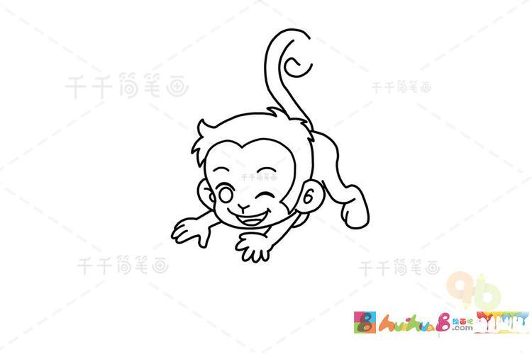 猴子简笔画图片猴子怎么画简笔画