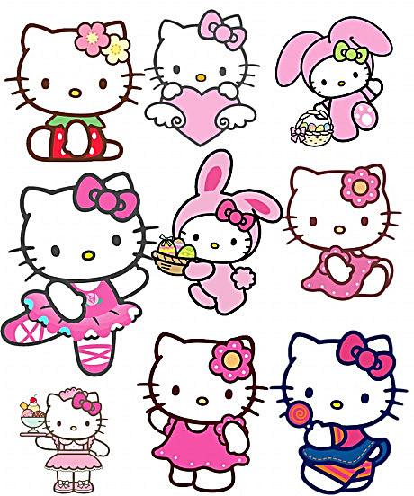 手抄报简笔画 hellokitty的手抄报怎么画  作文网对 凯蒂猫手 kitty