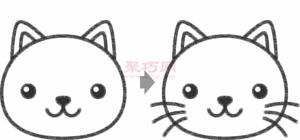 小猫头像的画法步骤教你怎么画小猫头像简笔画