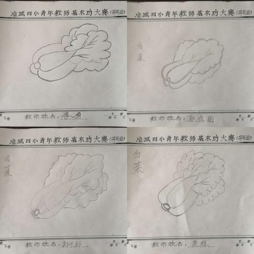 凉城四小开展教师简笔画比赛