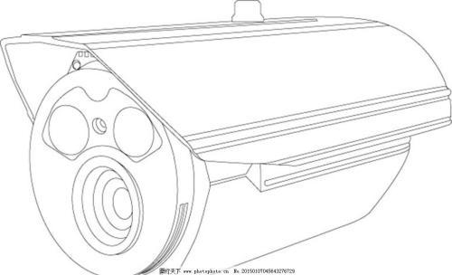 抓拍摄像头的简笔画
