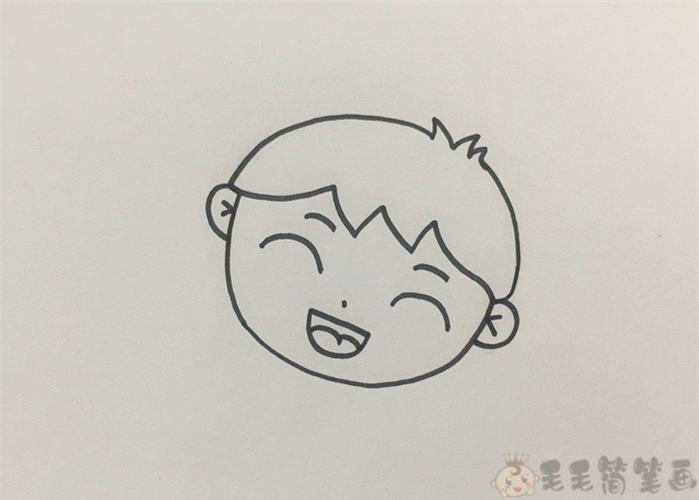 小男孩简笔画3