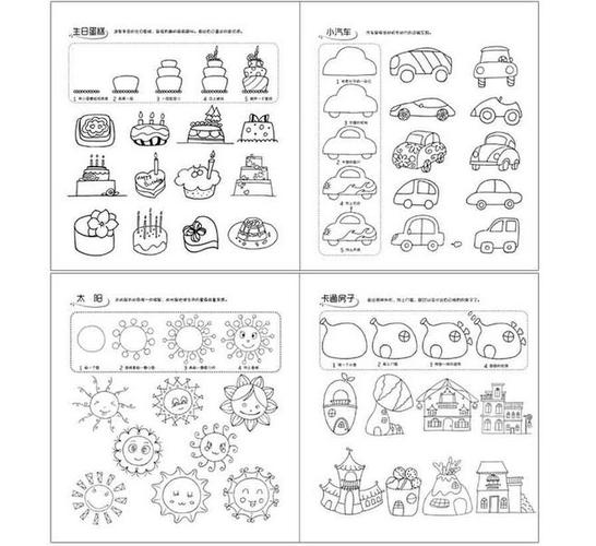 包邮 简笔画5000例 宝宝幼儿童书籍 教师用书教材人物素材技法图谱