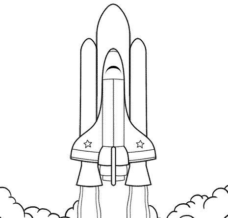 宇宙飞船简笔画