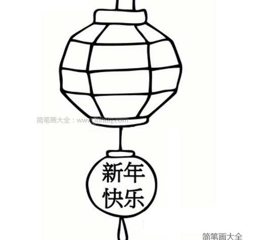 新年灯笼简笔画物品简笔画素材灯笼简笔画图片大全简单易学的灯笼