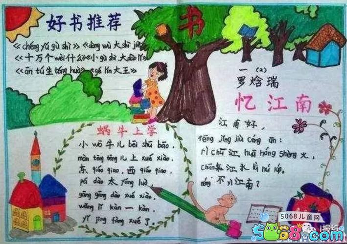 小学生手抄报简笔画大全图片