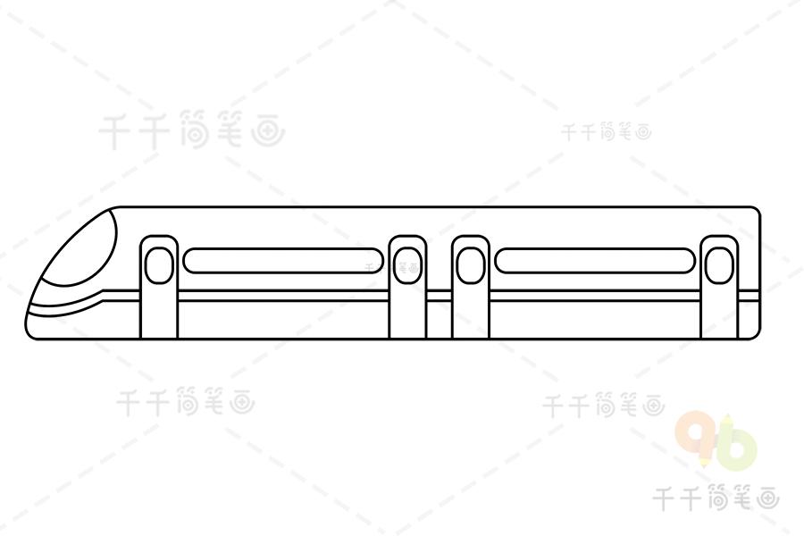 磁悬浮列车简笔画