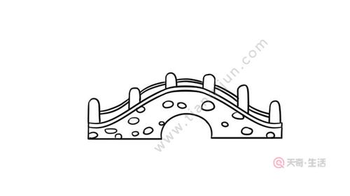 小桥的简笔画画法 小桥的简笔画步骤