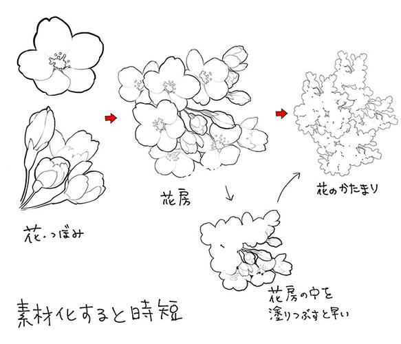 樱花94樱花简笔画教程简笔画教程文化绘画