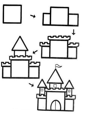 城堡简笔画