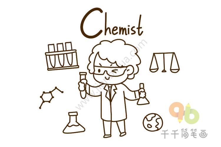 职业英语词汇简笔画化学家chemist化学是一门十分重要的科学因为