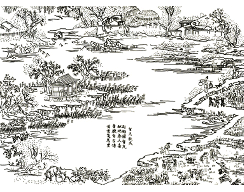 吉林八景简笔画