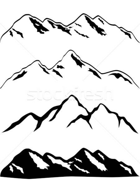 mountain的简笔画