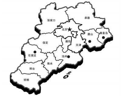 地理河北省简笔画