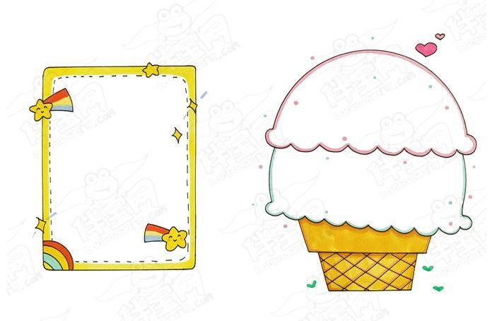 通用手抄报边框简笔画可爱手抄报边框简单又漂亮