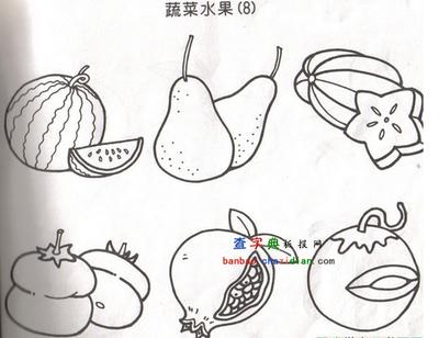 画水果简笔画手抄报 英语水果手抄报