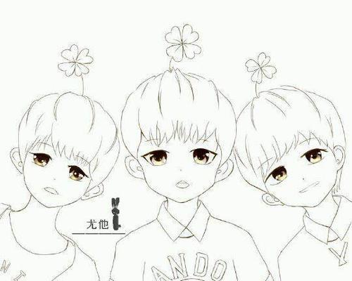 简笔画人物tfboys