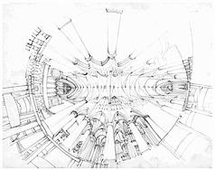 俯视仰视图建筑简笔画