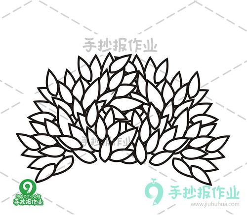 灌木丛简笔画